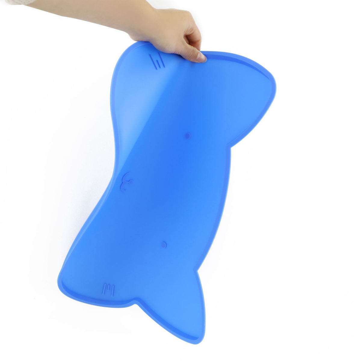 Waterproof silicone dog bowl mat with raised edges, view 8