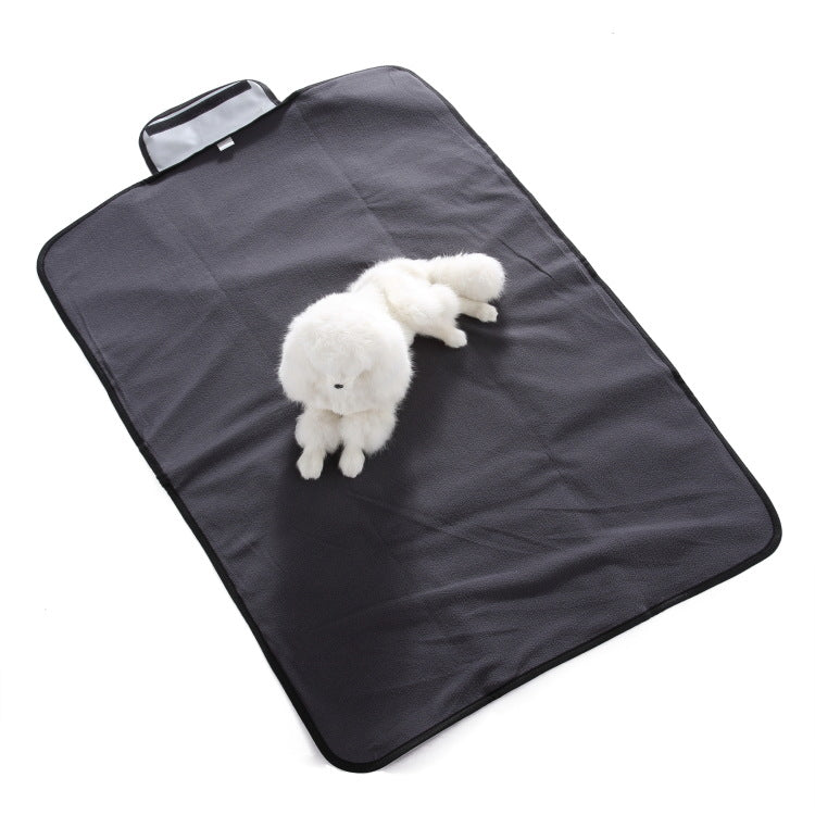 Foldable waterproof oxford flannel dog car mat, view 10