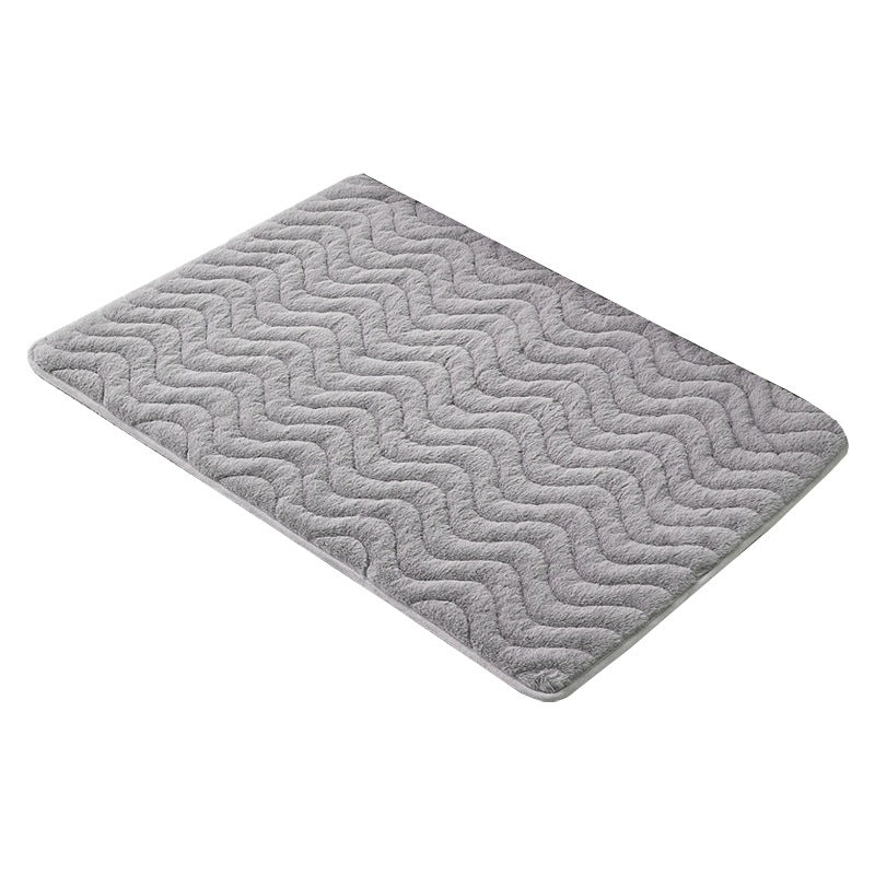Thick plush washable dog crate mat, view 8