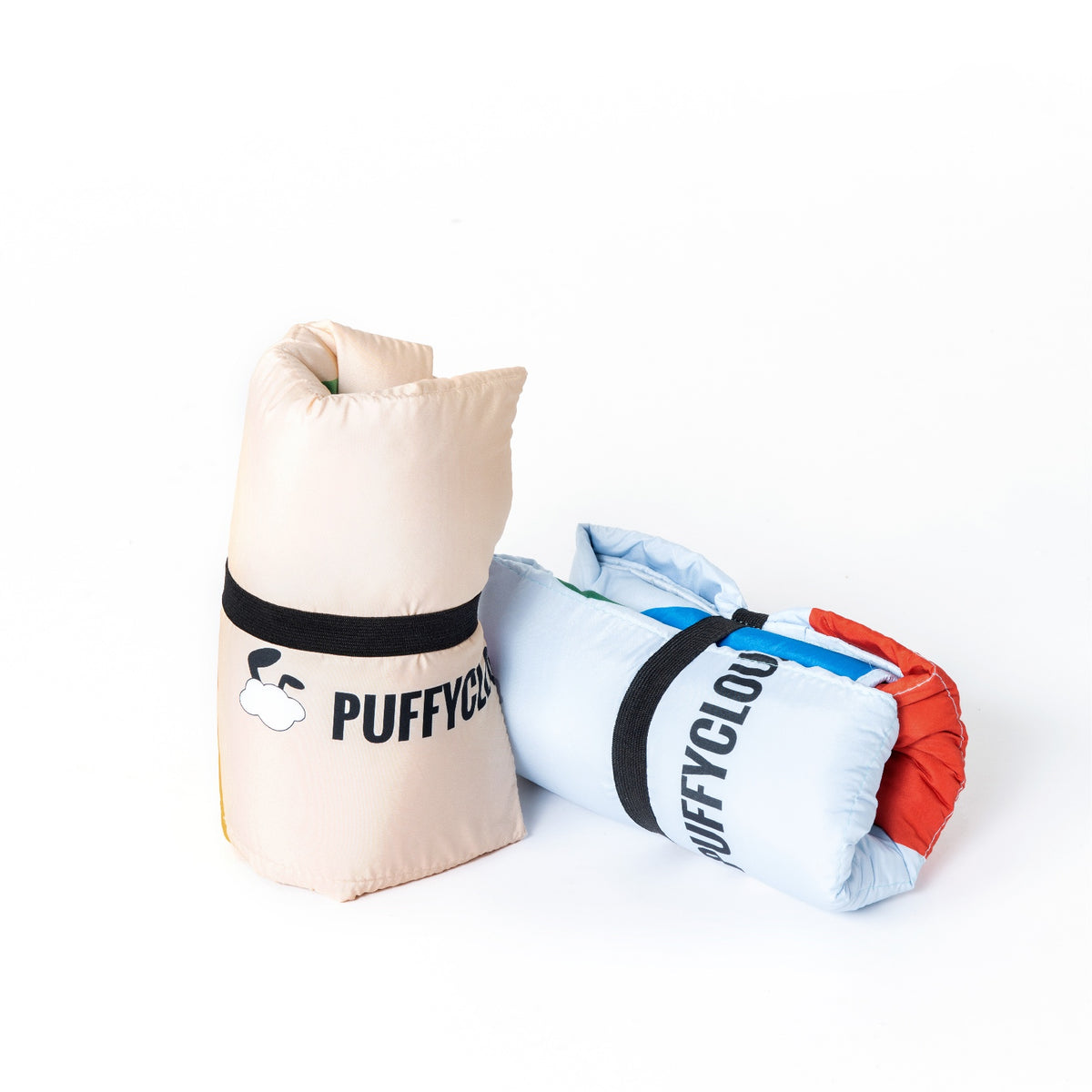 Blue roll-up waterproof dog travel mat, view 3