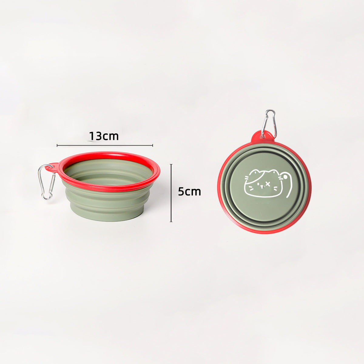 Collapsible TPE travel dog bowl for food and water, view 15