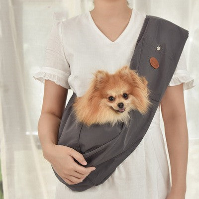 Crossbody twill sling carrier for small dogs, view 6