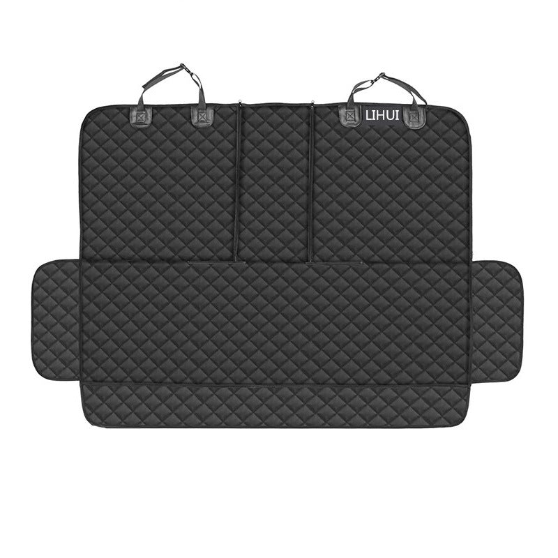 Quilted padded oxford back seat cover for dogs, view 5