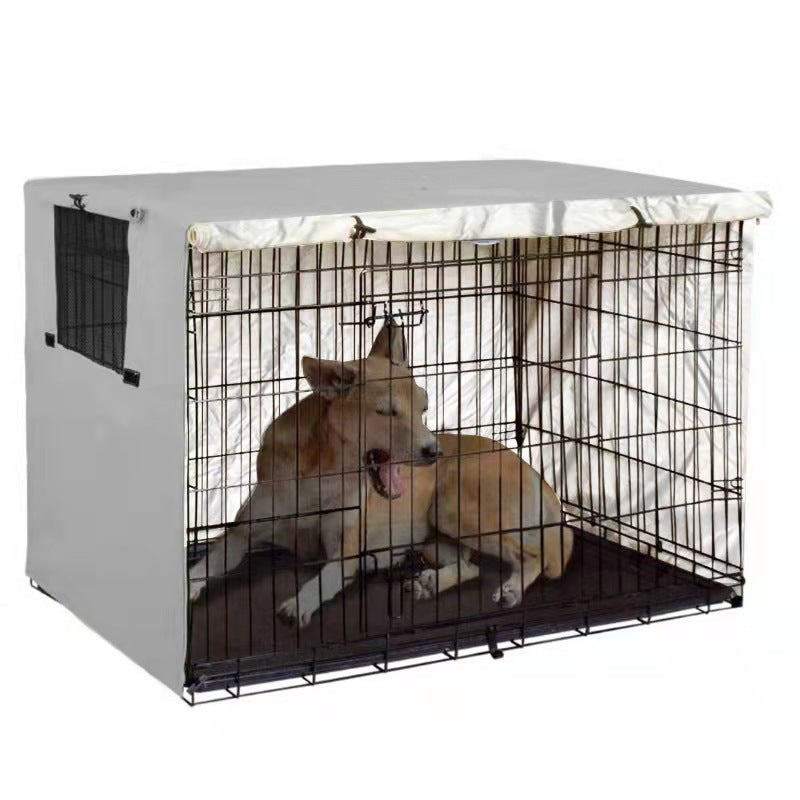 Fitted Oxford fabric dog crate cover for wire kennel, view 6