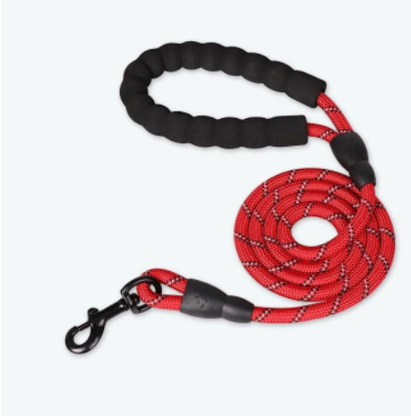 Lightweight reflective nylon dog leash, view 7