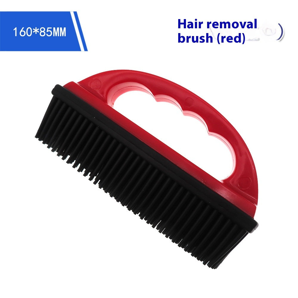 Rubber bristle pet bath brush and carpet hair remover, view 3