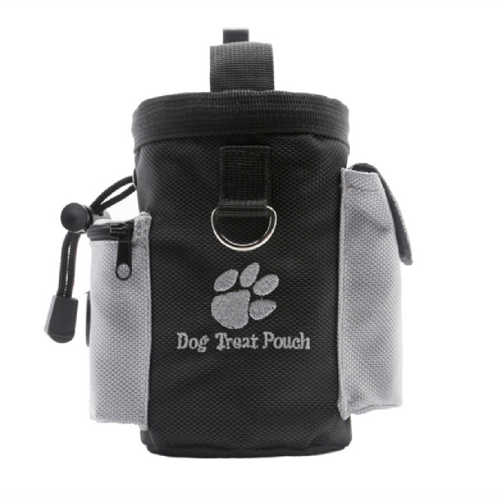 Black dog training treat pouch waist bag, view 2