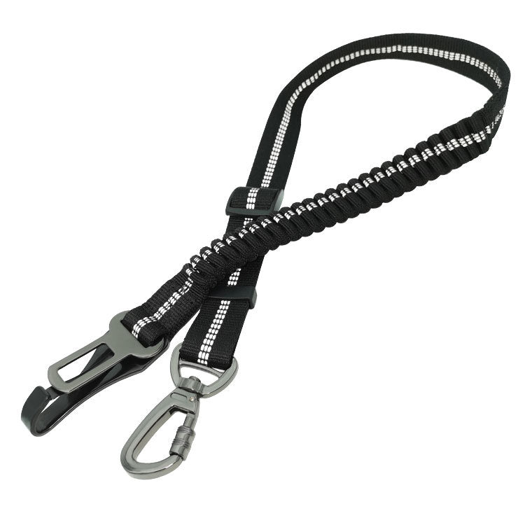 Reflective bungee dog car seat belt restraint, view 7