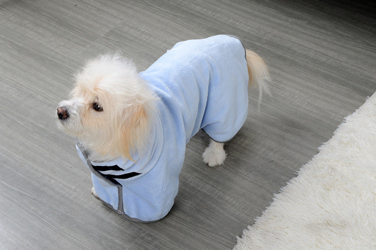 Absorbent hooded bathrobe towel for dogs, view 10