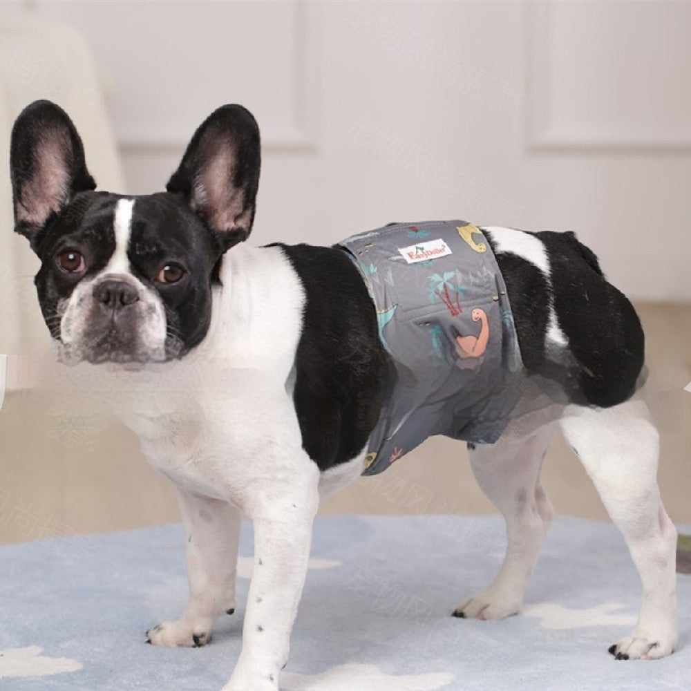 Washable reusable dog diaper sanitary pants, view 2