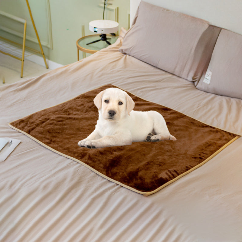 Thick waterproof lamb fleece dog blanket, view 2