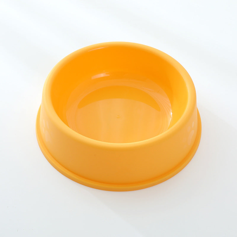 Frosted paw print plastic pet bowl for cats, view 9