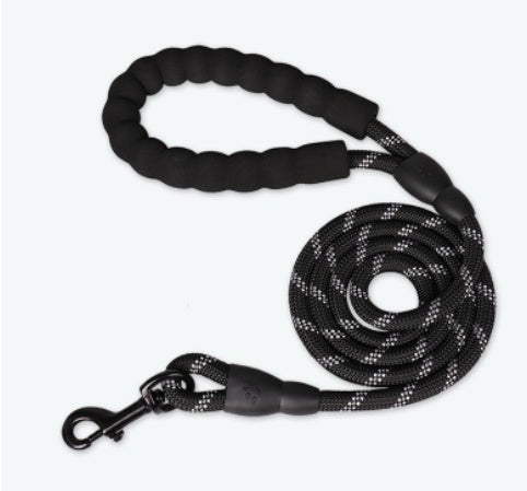 Lightweight reflective nylon dog leash, view 6