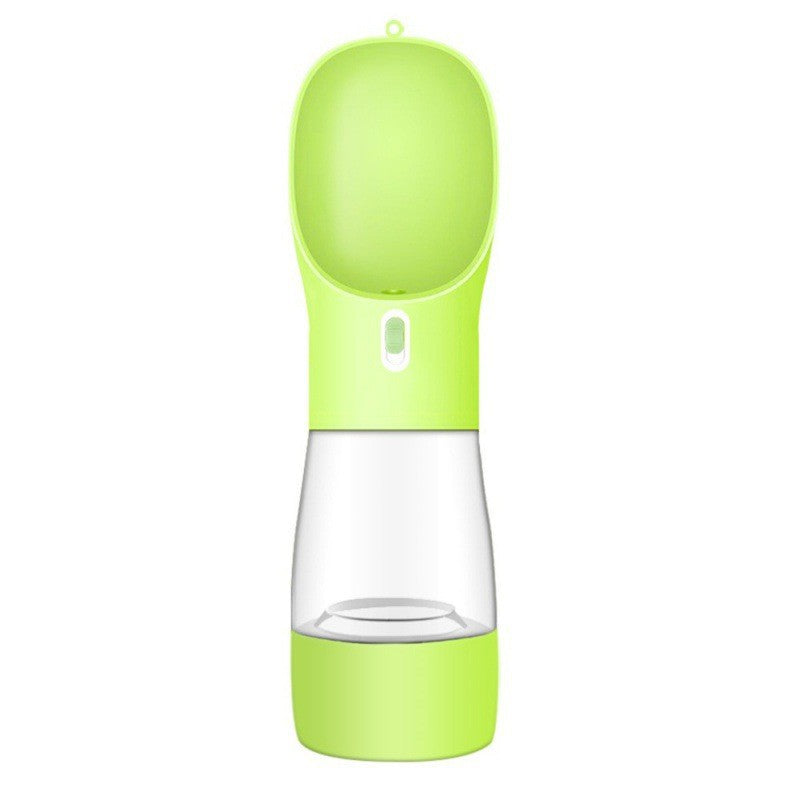 Portable dog water bottle with food compartment, view 7