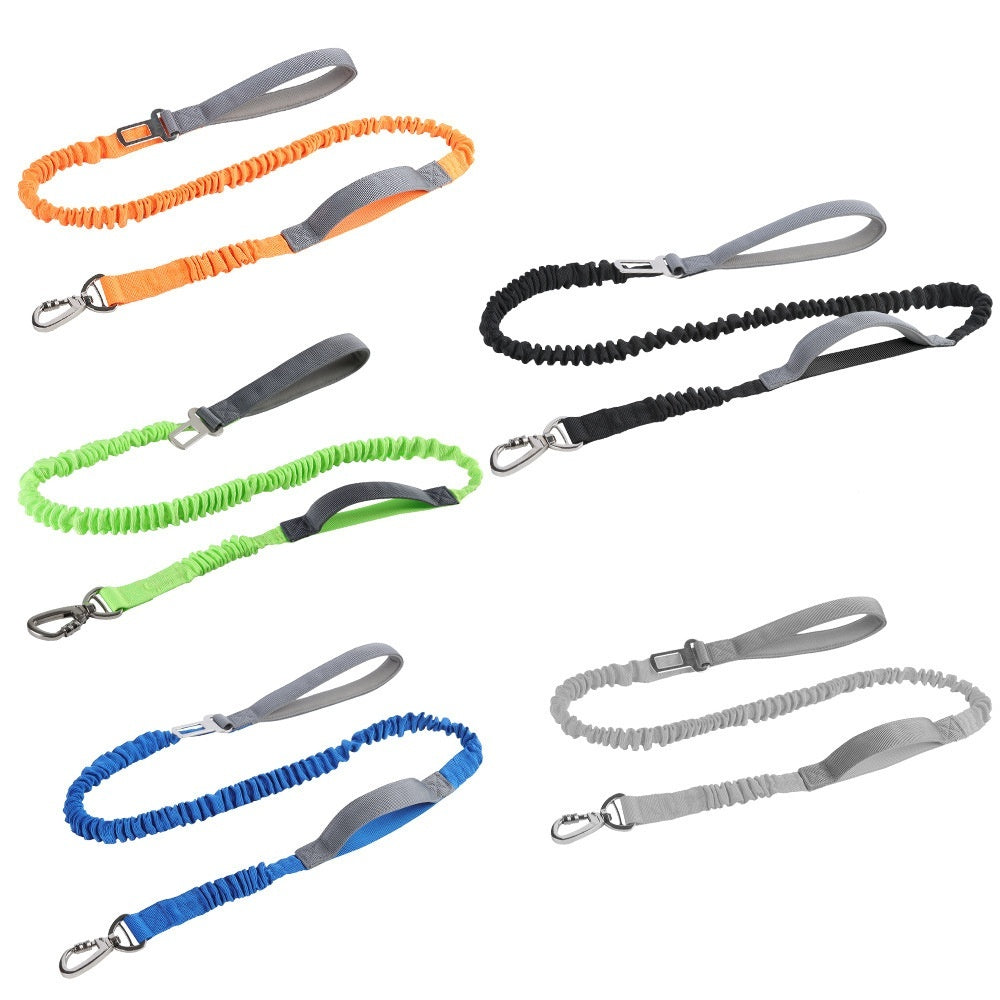 Short reflective bungee dog leash, view 5