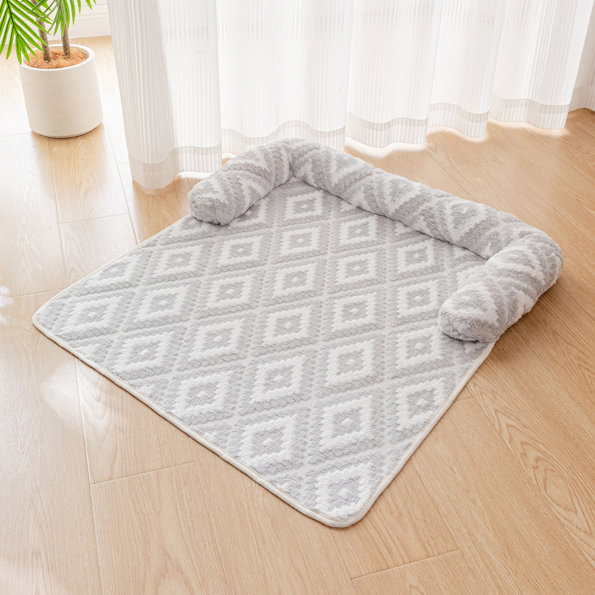 Plush padded sofa cushion mat for dogs and cats, view 4