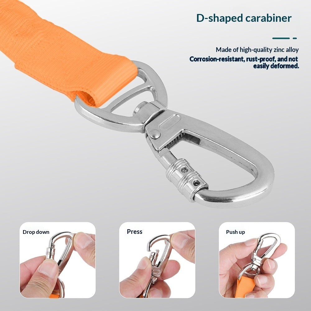 Short reflective bungee dog leash, view 8