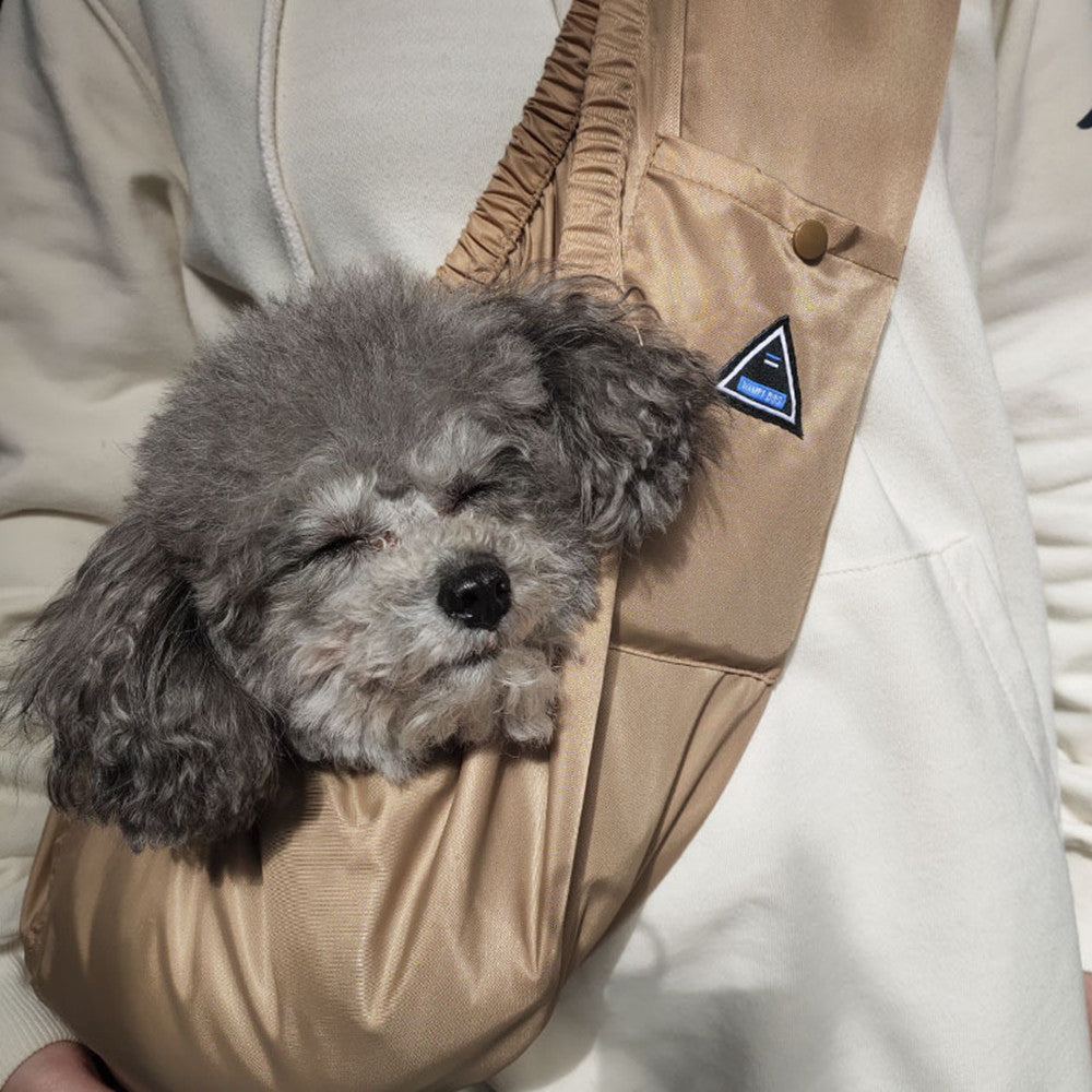 Crossbody twill sling carrier for small dogs, view 2