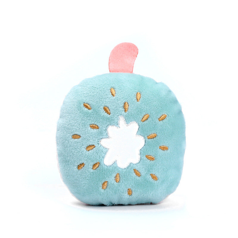 Small squeaky fruit plush toys for puppies, view 7