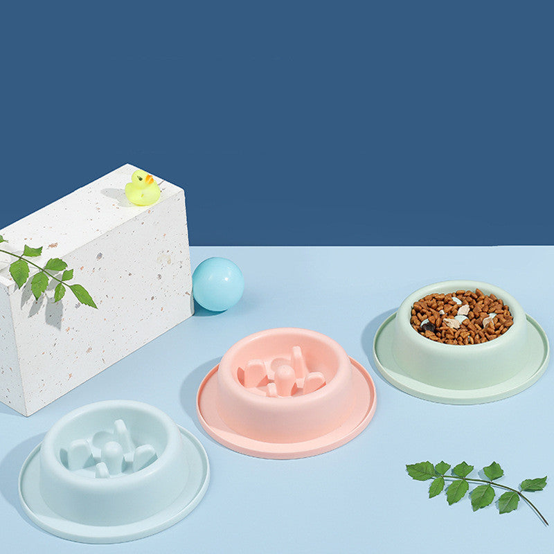 Small plastic slow feeder bowl for dogs and cats, view 4
