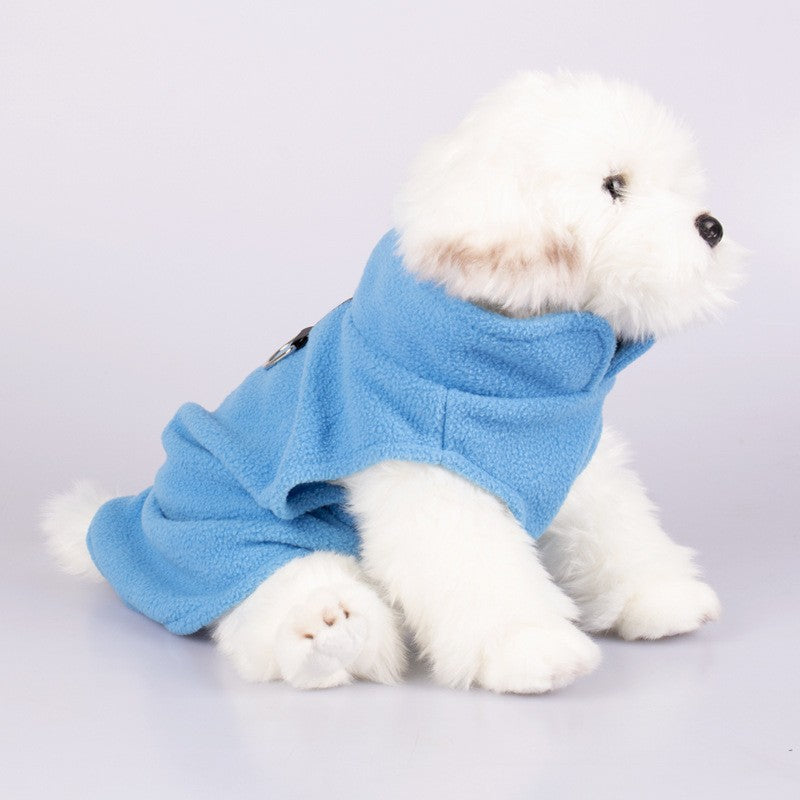 Warm polar fleece pullover vest for dogs, view 4