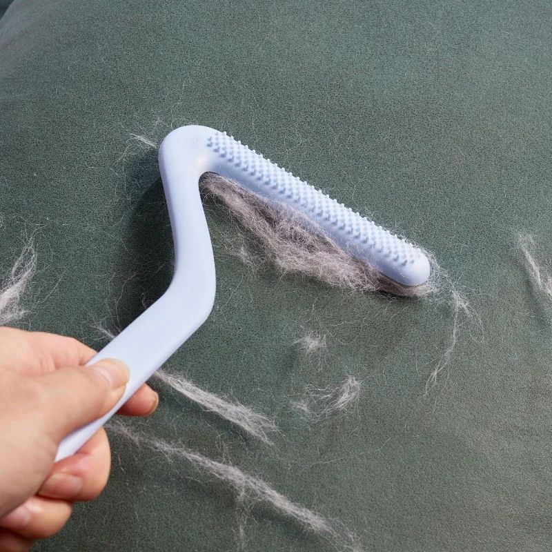 Flat reusable pet hair remover pad for couch, view 2