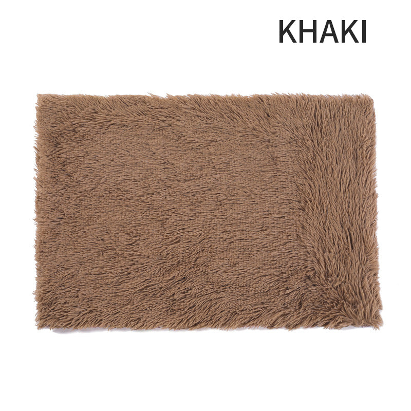 Fluffy plush non-slip dog crate pad, view 7
