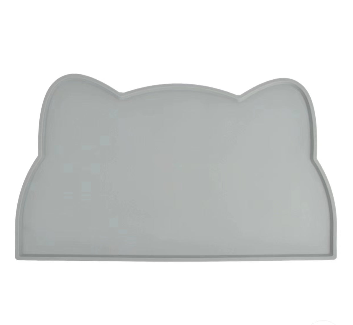 Waterproof silicone dog bowl mat with raised edges, view 7