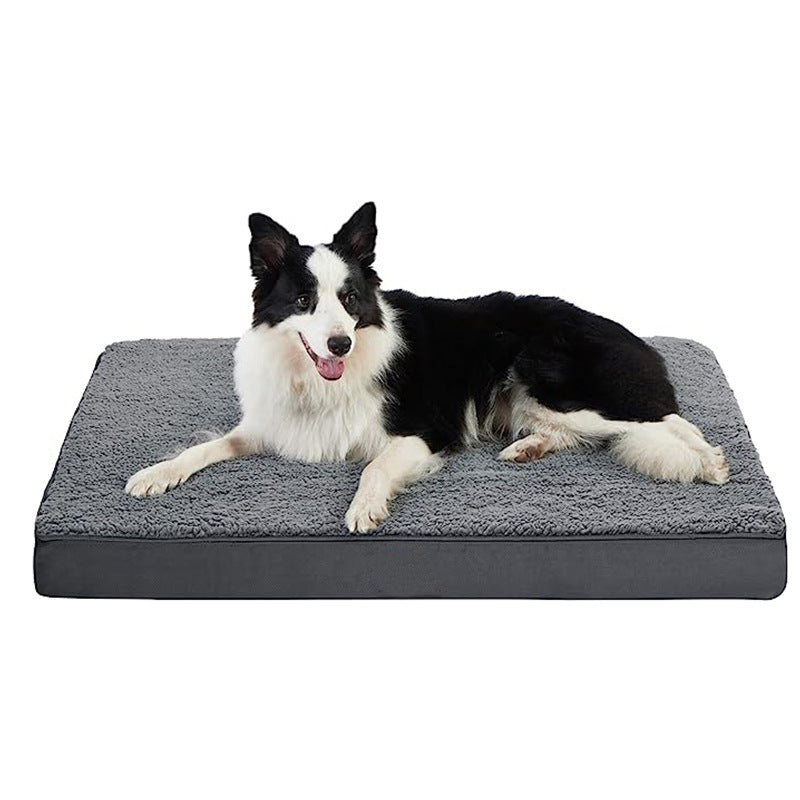Foam dog crate pad with removable washable cover, view 6
