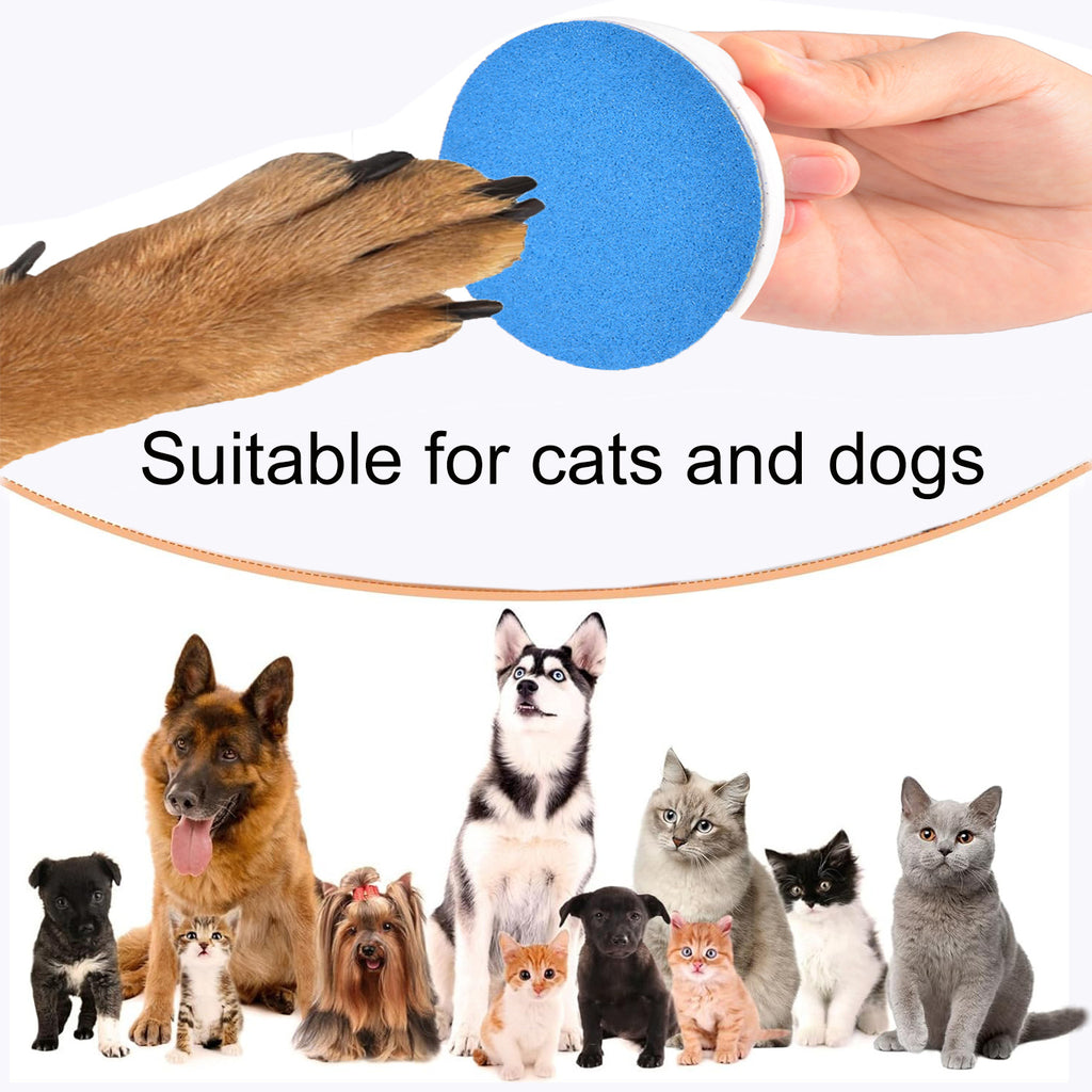 Handheld dog nail file board with sandpaper, view 2