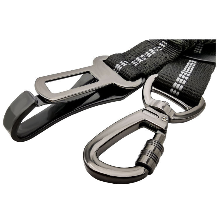 Reflective bungee dog car seat belt restraint, view 8