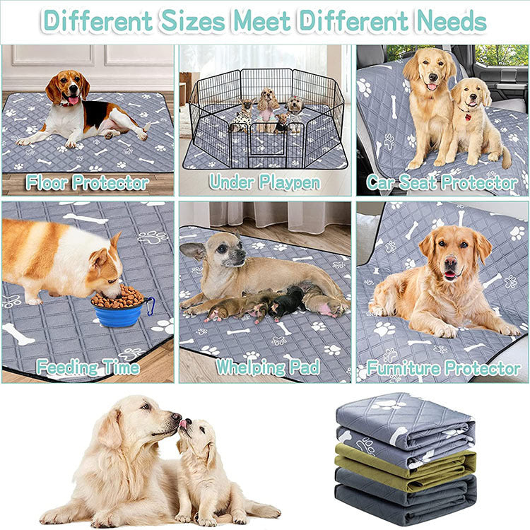 Reusable washable dog pee pad training mat, view 10