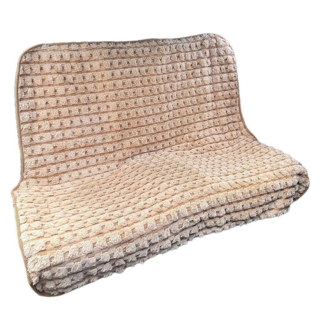 Plush non-slip back seat dog bed cover for car, view 3