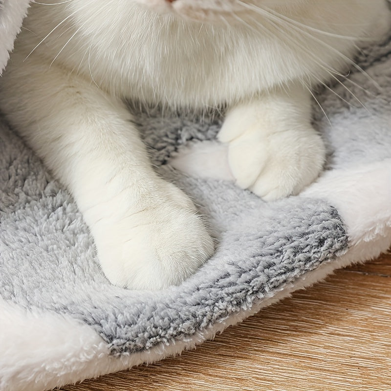 Reversible coral fleece dog crate mat, view 11