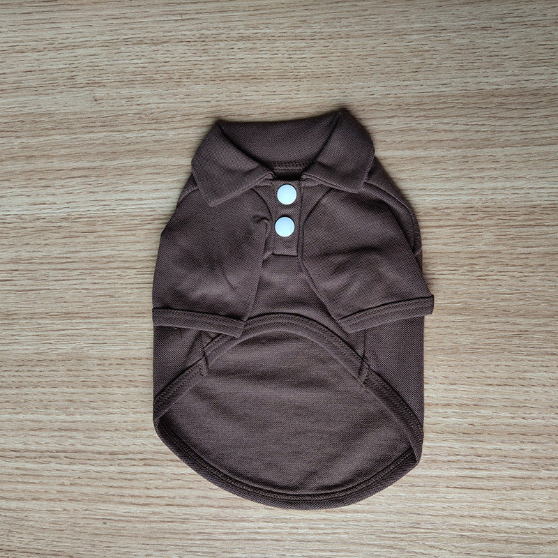 Black breathable polo shirt vest for dogs, view 2