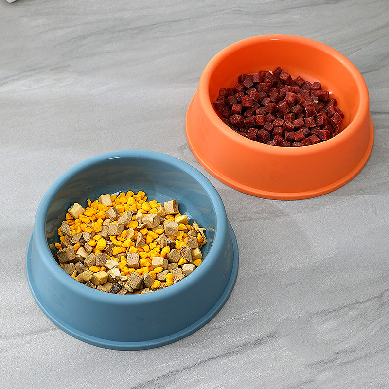 Frosted paw print plastic pet bowl for cats, view 7