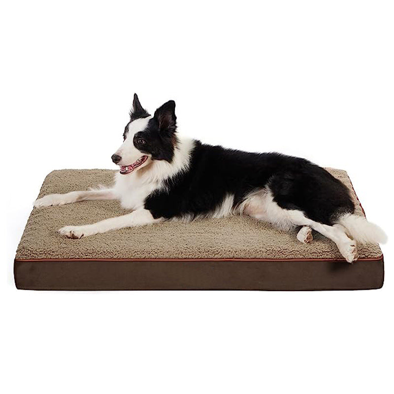 Foam dog crate pad with removable washable cover, view 7