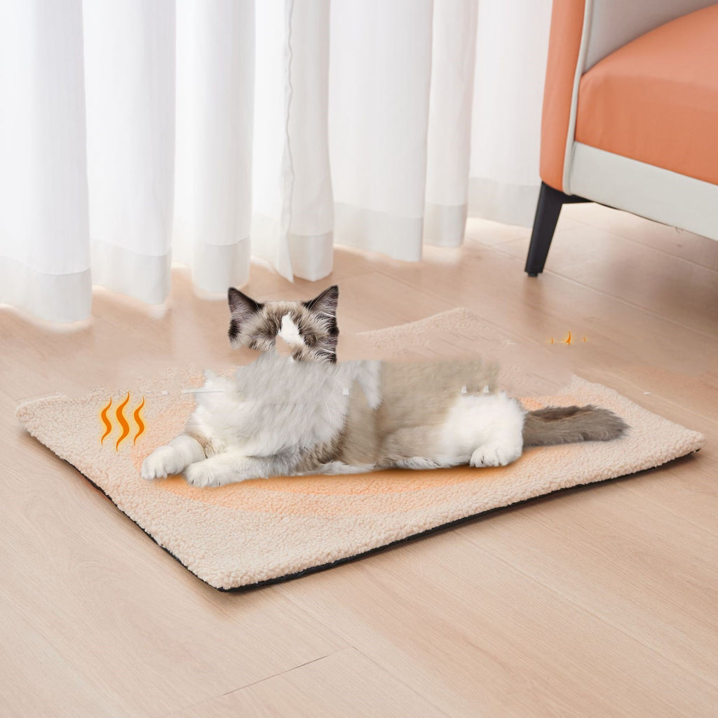 Berber fleece cat blanket mat for beds and sofas, view 5