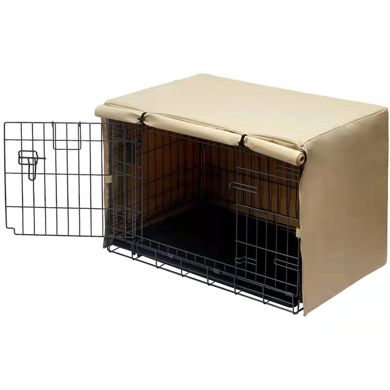 Fitted Oxford fabric dog crate cover for wire kennel, view 4