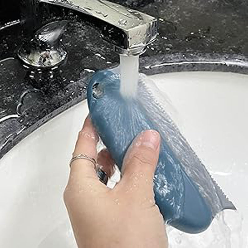 Dual-edge pet hair detailer brush for car carpet, view 7