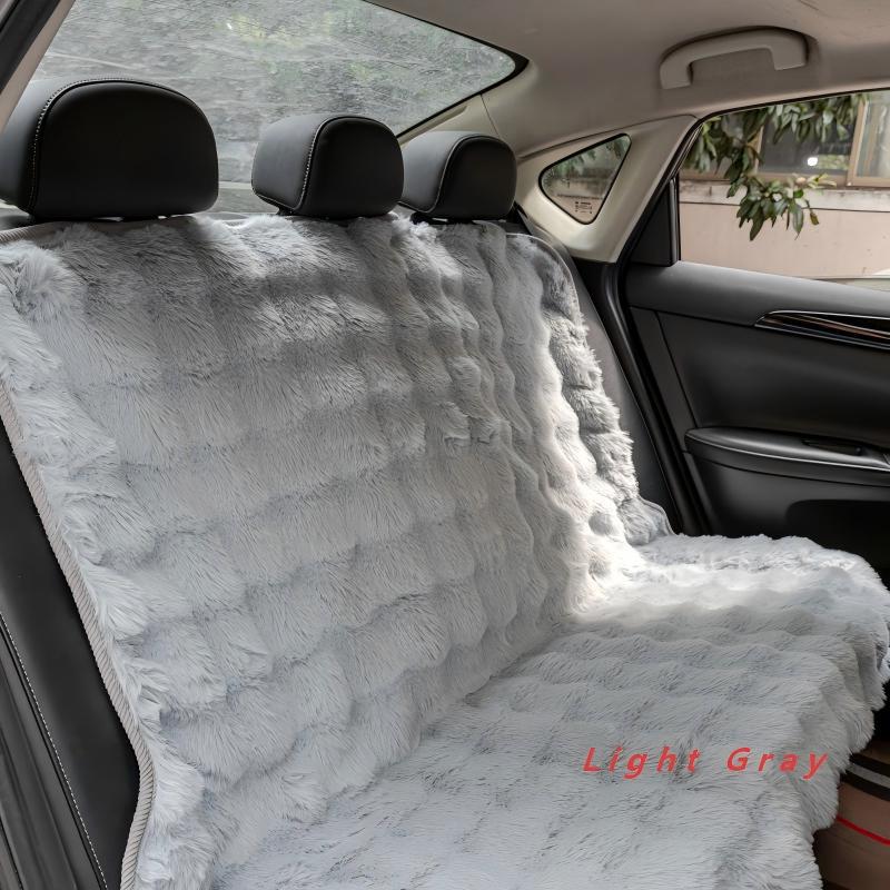 Plush non-slip back seat dog bed cover for car, view 11