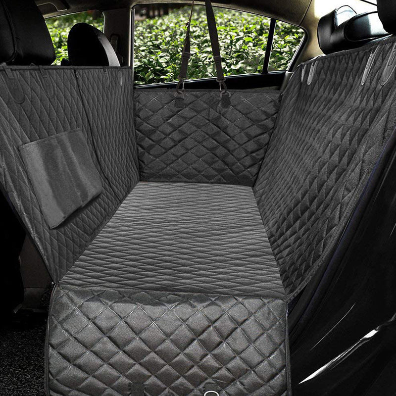 Waterproof dog car hammock back seat cover with mesh window, view 8