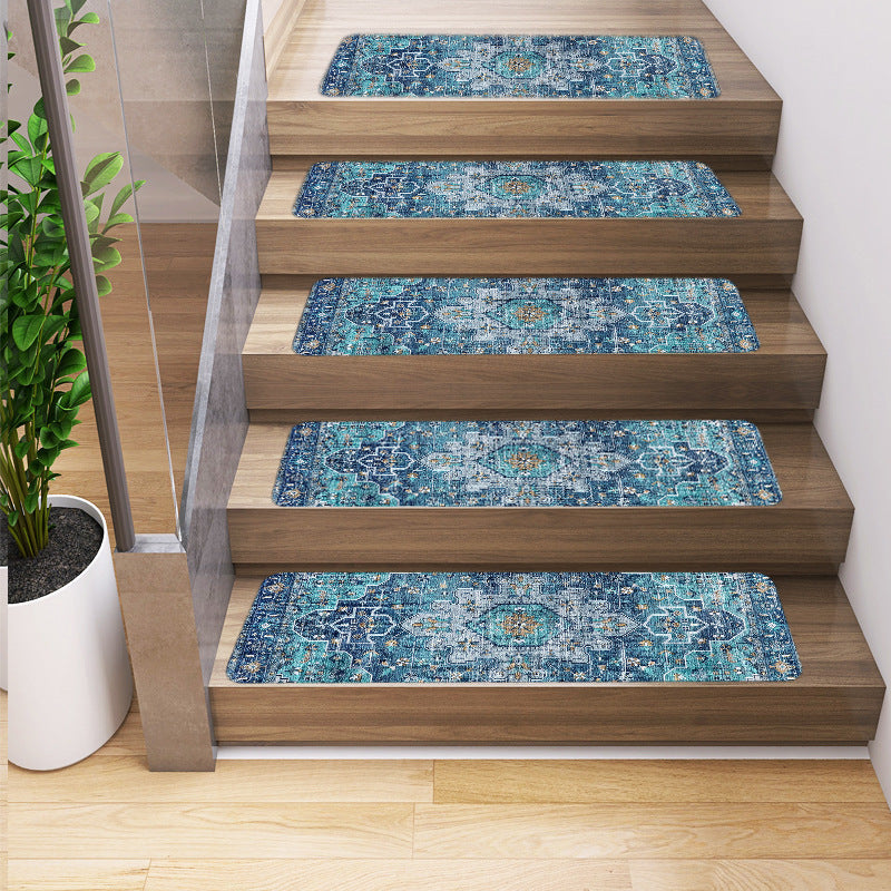 Geometric pattern stair tread mats for dogs, view 4
