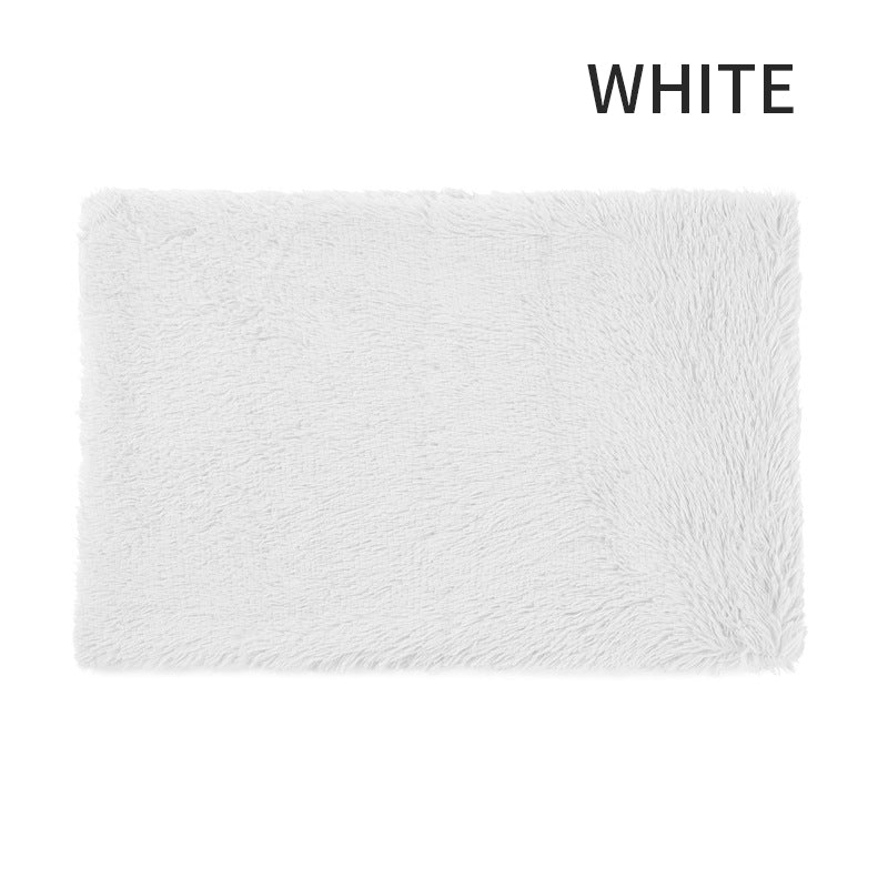 Fluffy plush non-slip dog crate pad, view 10