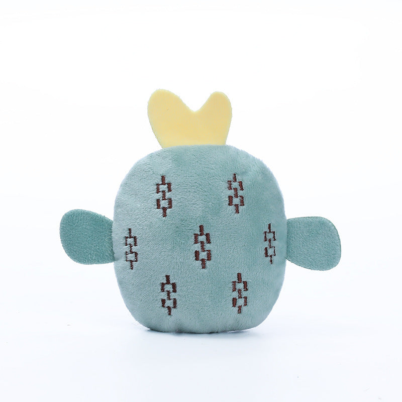 Small squeaky fruit plush toys for puppies, view 3