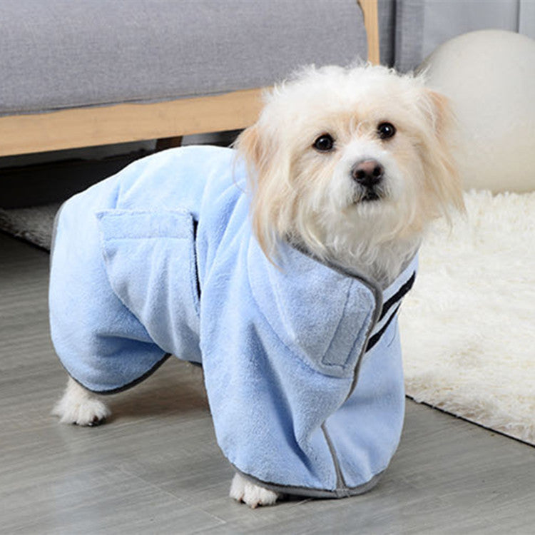 Absorbent hooded bathrobe towel for dogs, view 8