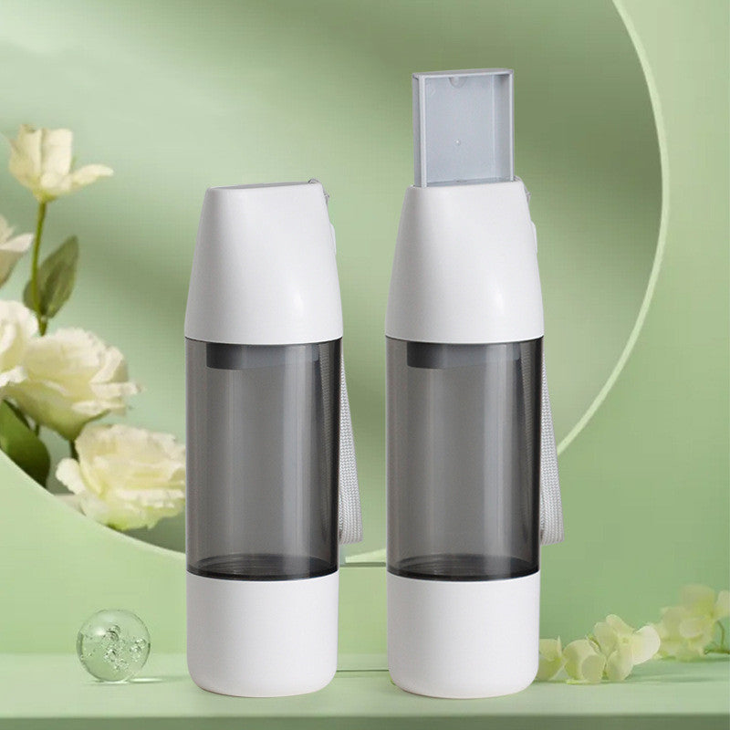 2-in-1 dog water bottle with snack food container, view 4