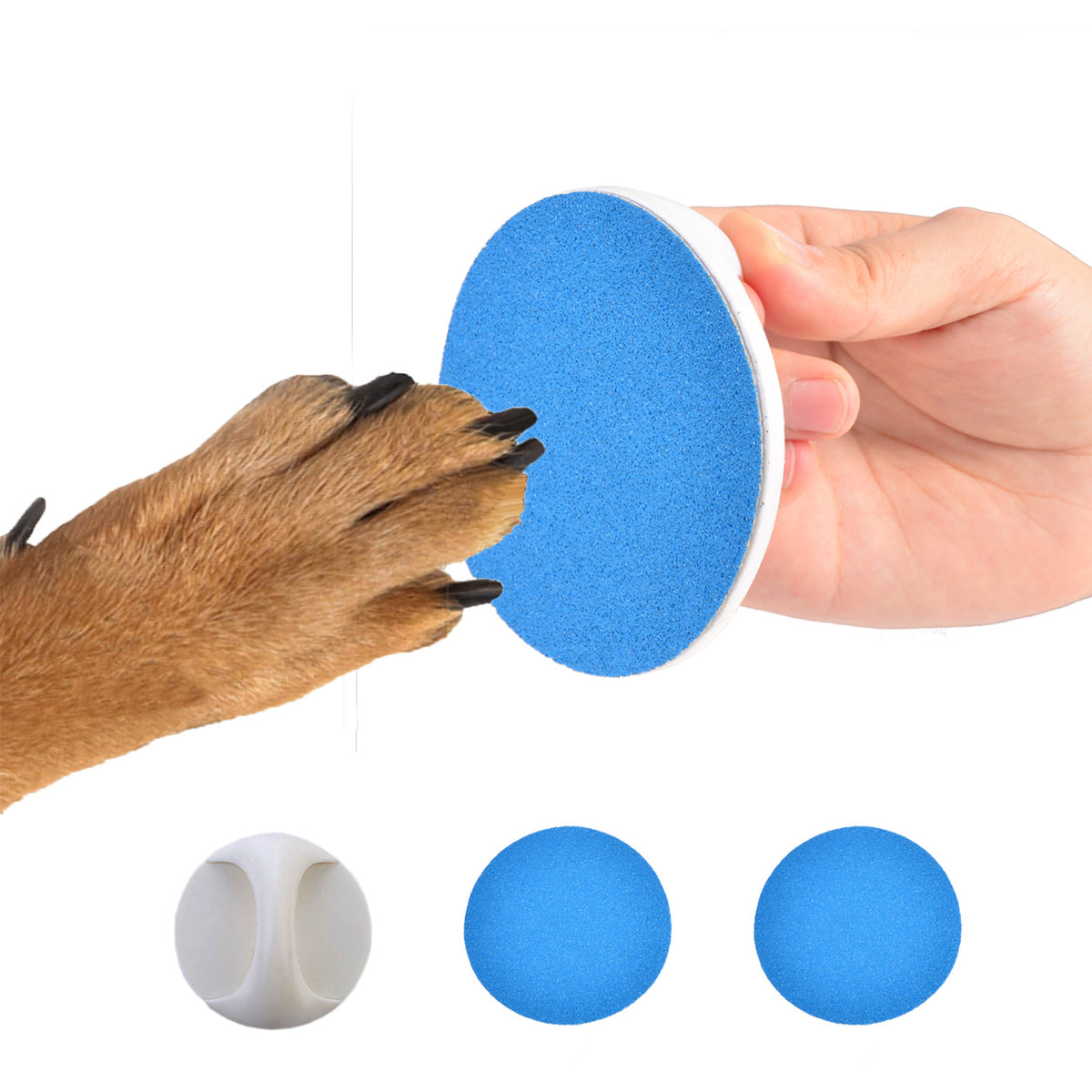 Handheld dog nail file board with sandpaper, view 4