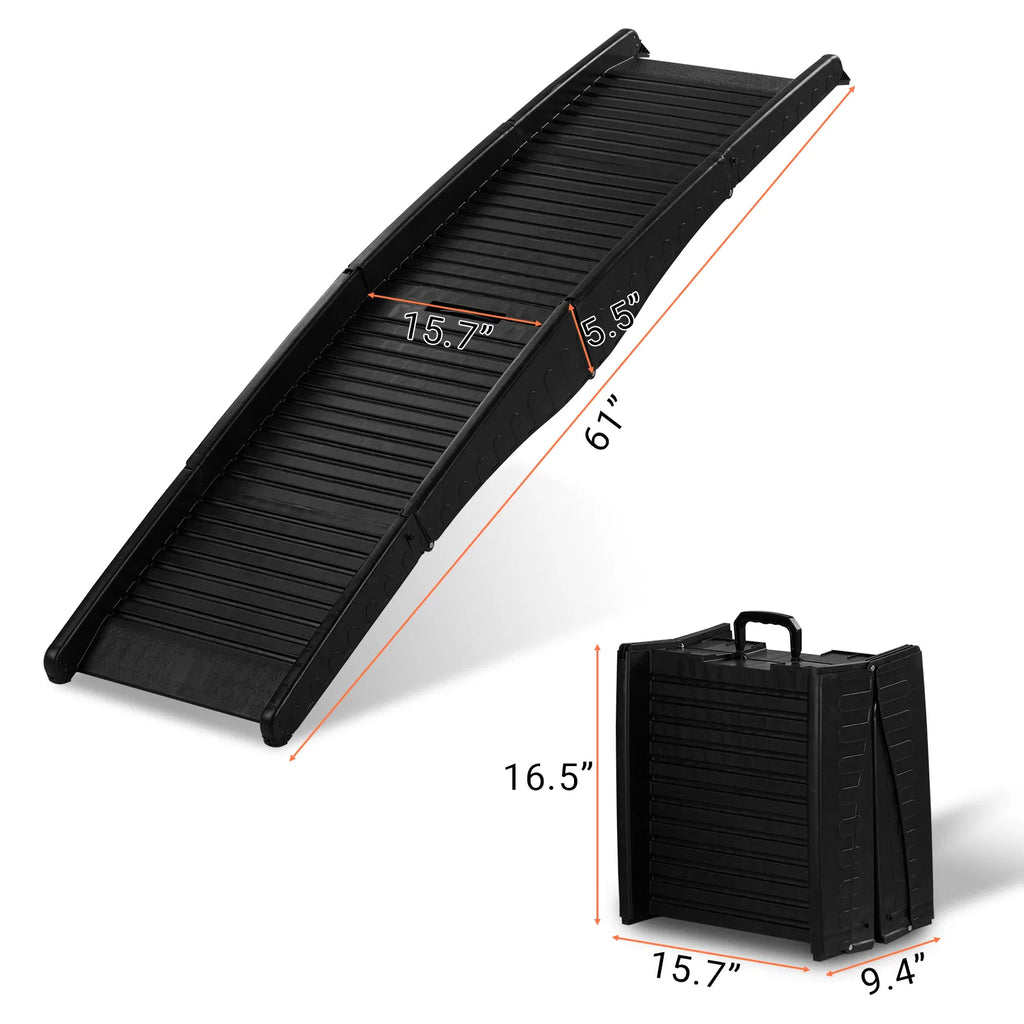 Tri-fold non-slip dog car ramp for suvs, view 11