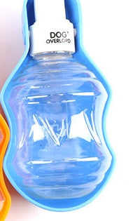 Clip-on dog travel water bottle with drinking trough, view 13